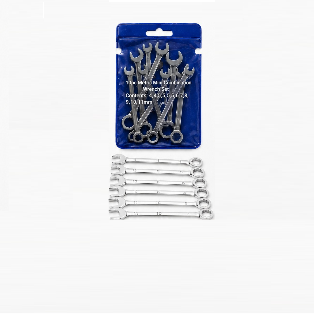 Mini Combination Spanner Set 10Pcs 4-11mm